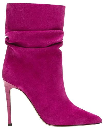 Paris Texas Heeled Boots - Purple