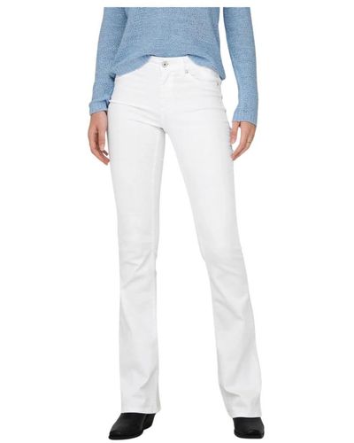 ONLY Mid flared jeans blush - Blau