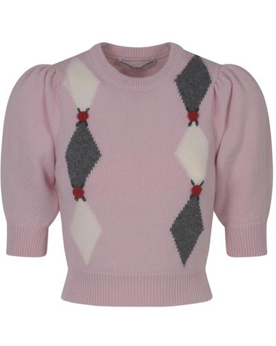 Alessandra Rich Round-neck knitwear - Lila