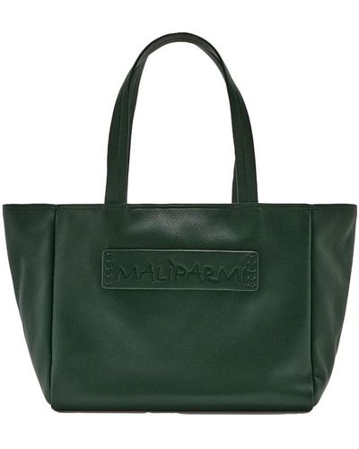 Maliparmi Wendbare tasche mit druck und innentasche - Grün
