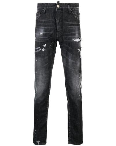 DSquared² Slim-Fit Jeans - Black