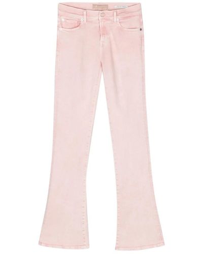 7 For All Mankind Vaqueros bootcut para mujer - Rosa