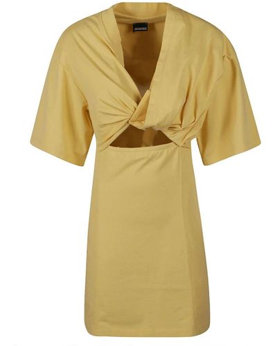 Jacquemus Short Dresses - Yellow