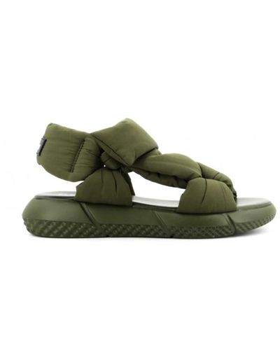 Elena Iachi Flat Sandals - Green
