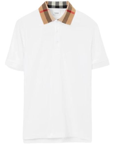 Burberry Polo Shirts - White