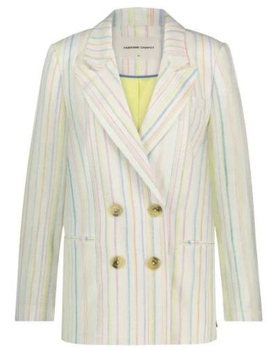 FABIENNE CHAPOT Roger striped blazer - Bianco