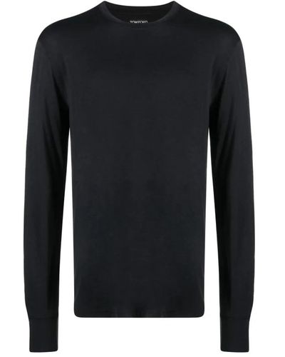 Tom Ford Upgrade deinen Kleiderschrank mit stilvollem Crew Neck Sweatshirt - Schwarz