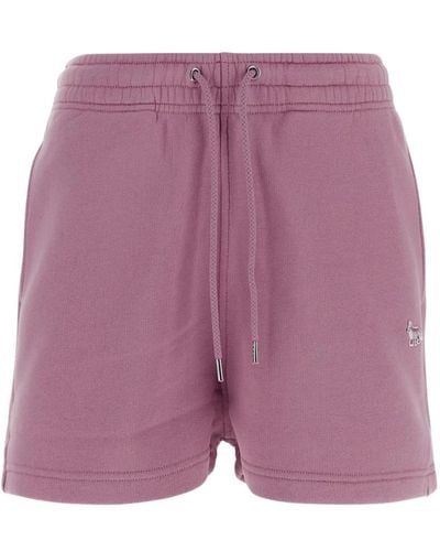 Maison Kitsuné Shorts in cotone - Viola