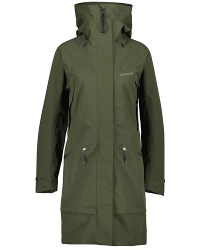 Didriksons Parka in poliestere opaco - Verde