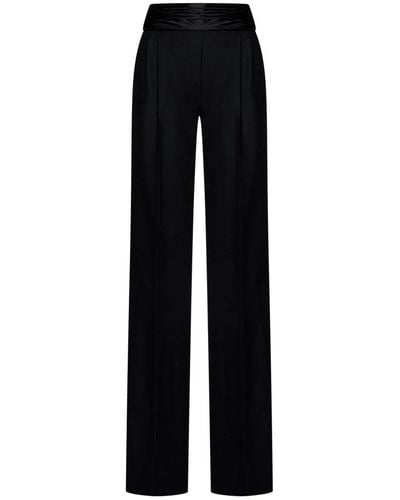 LAQUAN SMITH Straight Trousers - Black