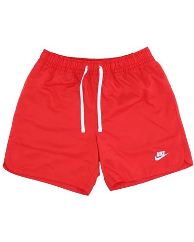 Nike Gewebte gefütterte flow shorts - Rot
