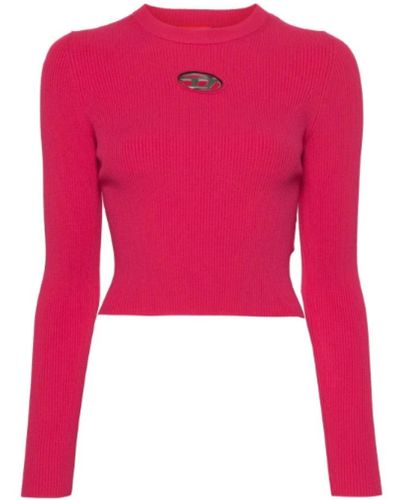 DIESEL Round-Neck Knitwear - Pink