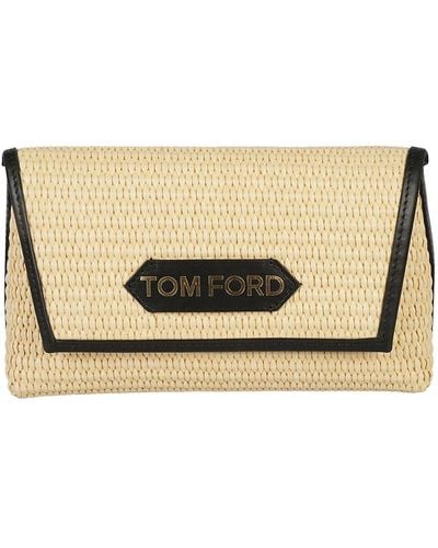 Tom Ford Glamouröse natural + black handtasche - Mettallic