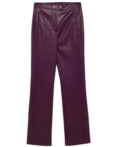 Jonathan Simkhai Slim-Fit Trousers - Purple