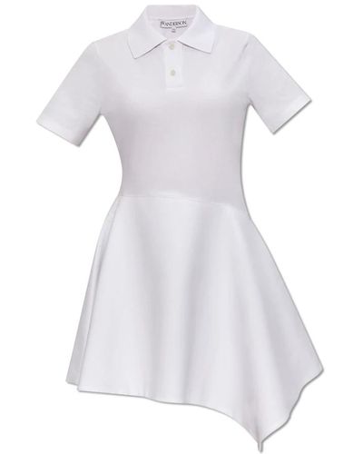 JW Anderson Kleid mit logo - Weiß