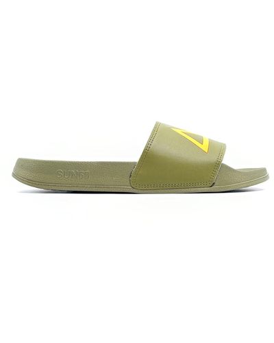 Sun 68 Militärische slipper sandalen ss24 kollektion - Grün