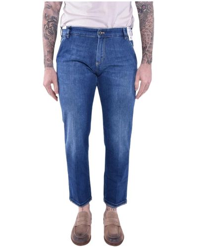 PT Torino Jeans > straight jeans - Bleu