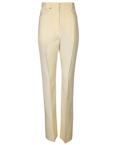 Jacquemus Slim-Fit Trousers - Natural