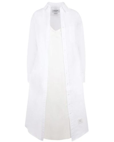 Thom Browne Shirt Dresses - White
