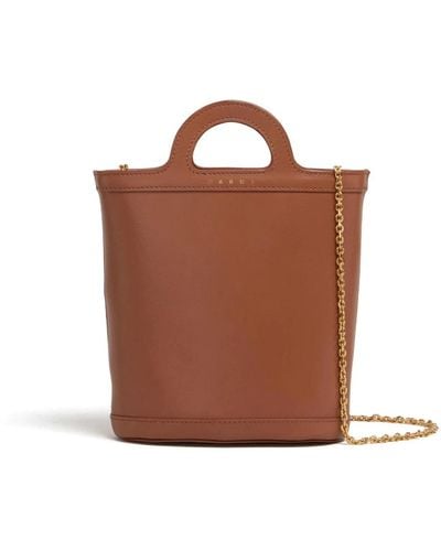 Marni Tote Bags - Brown