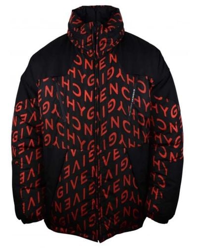 Givenchy Wendbare rote und schwarze daunenjacke