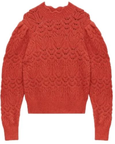 Isabel Marant Alpaka pullover - burnt - Rot
