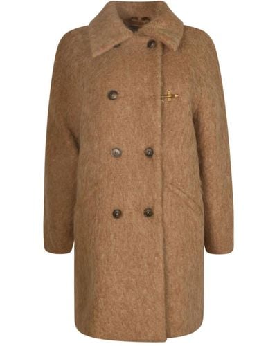 Fay Coats > double-breasted coats - Marron