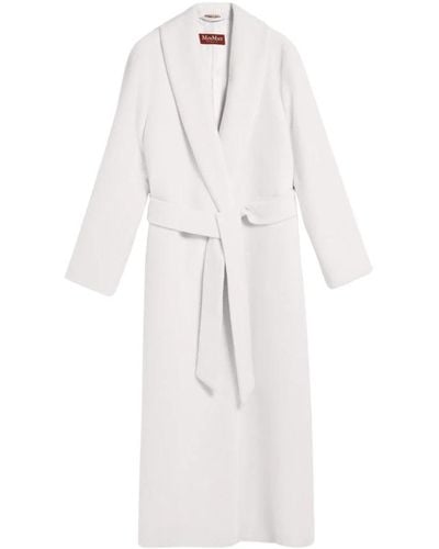 Max Mara Belted Coats - White