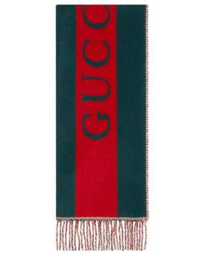 Gucci Schal Aus Wolle Mit Web-Jacquard - Mehrfarbig