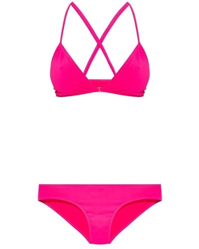 Zadig & Voltaire Bikini mit Logo-Druck - Pink