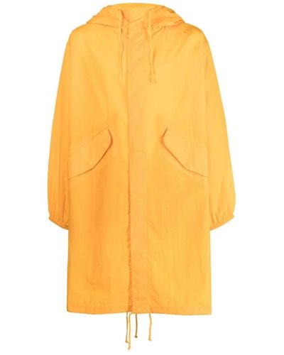Universal Works Single-Breasted Coats - Yellow