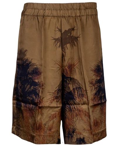 Laneus Short Shorts - Brown