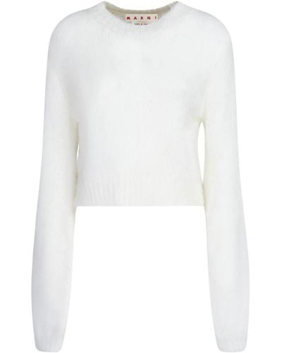 Marni Round-Neck Knitwear - White