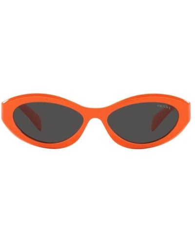 Prada Cateye sonnenbrille mit grauen gläsern - Orange