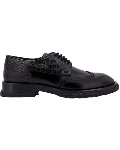 Alexander McQueen Laced Shoes - Black