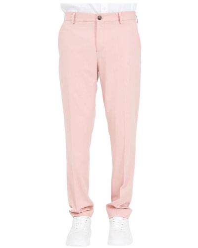 SELECTED Pantaloni eleganti con tasche e bottoni - Rosa