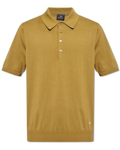 PS by Paul Smith Poloshirt mit logo - Gelb