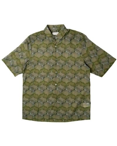 Dries Van Noten Short Sleeve Shirts - Green