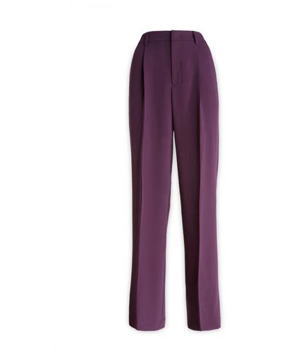 PT Torino Trousers > straight trousers - Violet