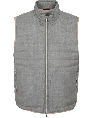 Brunello Cucinelli Vests - Gray