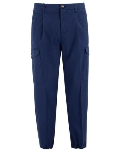 Brunello Cucinelli Slim-Fit Pants - Blue