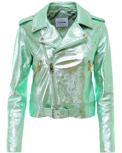 Coco Cloude Leather giacche - Verde