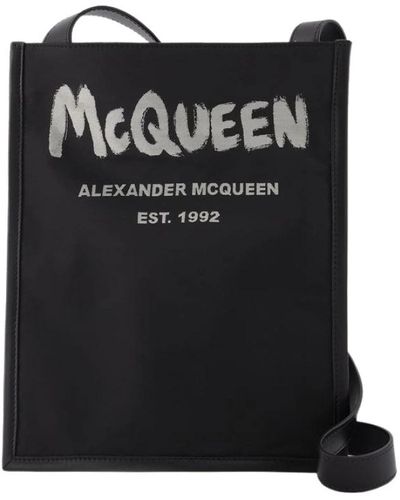 Alexander McQueen Graffiti phone sleeve - Negro