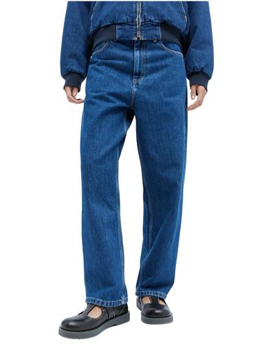 Carhartt Jeans con toppa logo - Blu