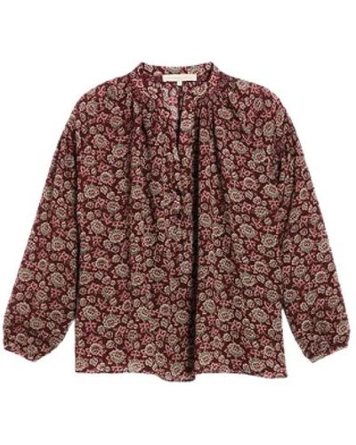 Vanessa Bruno Blumige seidenmischung bluse - Braun