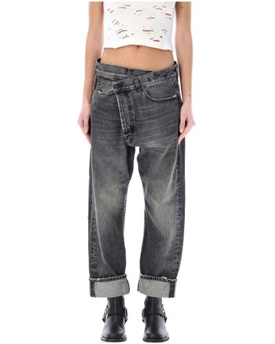 R13 Casual schwarze leyton jeans - Grau