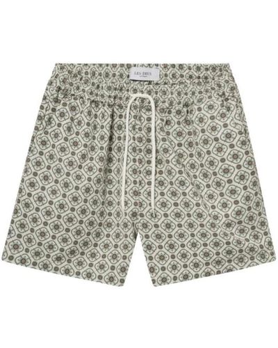 Les Deux Tapestry muster sommer shorts - Grau