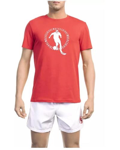 Bikkembergs Tops > t-shirts - Rouge