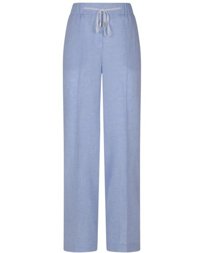 Peserico Straight Trousers - Blue