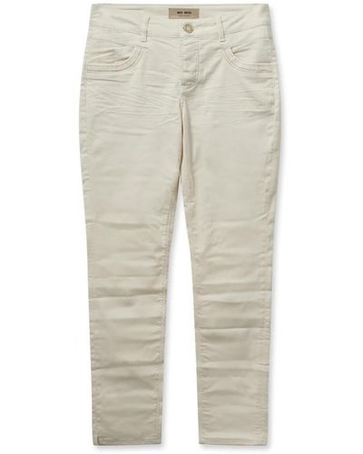Mos Mosh Cropped Trousers - Natural